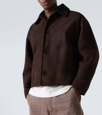 Jacke aus Leder mit Shearling | Bottega Veneta