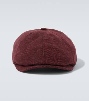 Casquette gavroche en laine et cachemire | Brunello Cucinelli