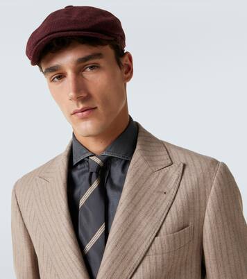 Casquette gavroche en laine et cachemire | Brunello Cucinelli