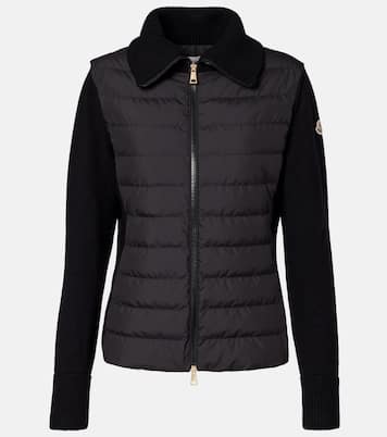 Down-paneled virgin wool cardigan  | Moncler