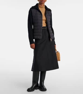 Down-paneled virgin wool cardigan  | Moncler