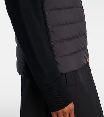 Down-paneled virgin wool cardigan  | Moncler