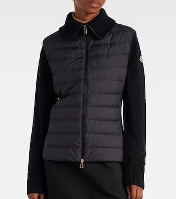 Down-paneled virgin wool cardigan  | Moncler