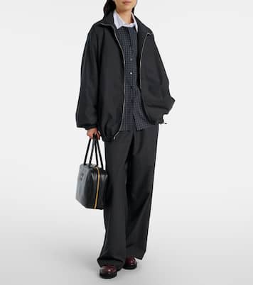 Baxter plaid wide-leg pants | The Frankie Shop