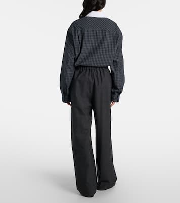 Baxter plaid wide-leg pants | The Frankie Shop