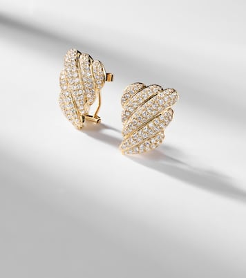 Boucles d’oreilles Croissant en or 18 ct et diamants | Anita Ko
