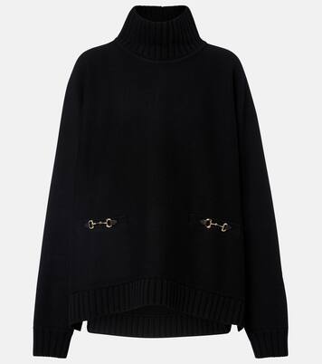 Horsebit wool-blend turtleneck sweater | Gucci
