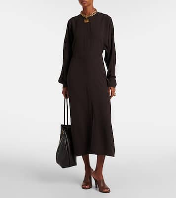 Robe midi Hills en crêpe | Joseph