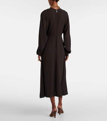 Robe midi Hills en crêpe | Joseph