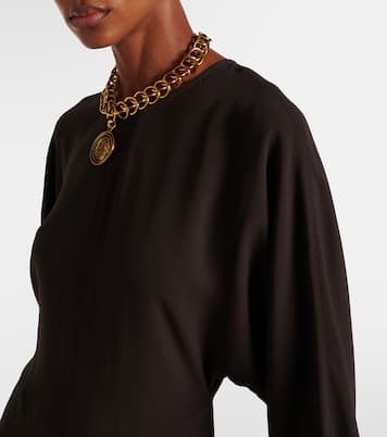 Robe midi Hills en crêpe | Joseph