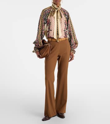 Blusa de sarga de seda estampada | Etro