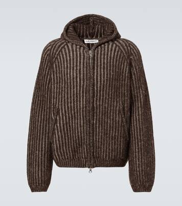 Level ribbed-knit wool zip-up hoodie | Our Legacy