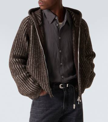 Level ribbed-knit wool zip-up hoodie | Our Legacy