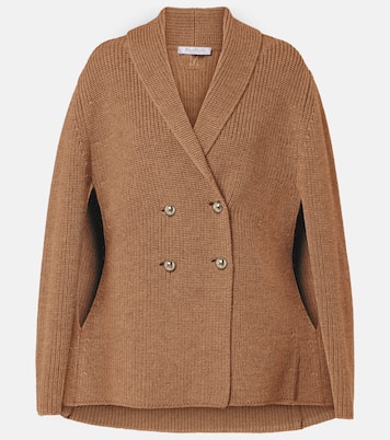 Agenzia double-breasted virgin wool cape | Max Mara