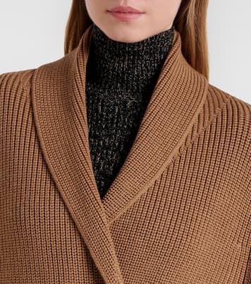 Agenzia double-breasted virgin wool cape | Max Mara