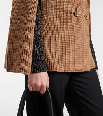 Agenzia double-breasted virgin wool cape | Max Mara