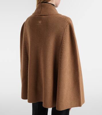 Agenzia double-breasted virgin wool cape | Max Mara