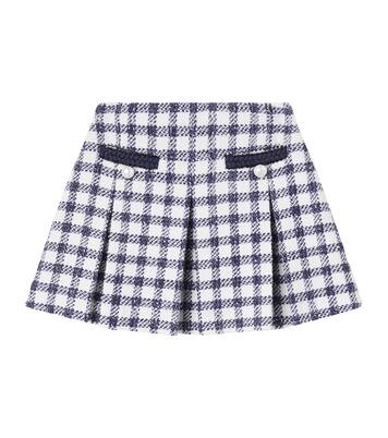 Checked bouclé skirt | Self-Portrait Kids