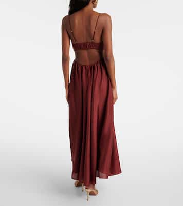 Wanderlust cutout silk maxi dress | Zimmermann