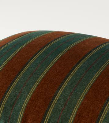 Gigliola striped cotton and linen cushion | The House of Lyria