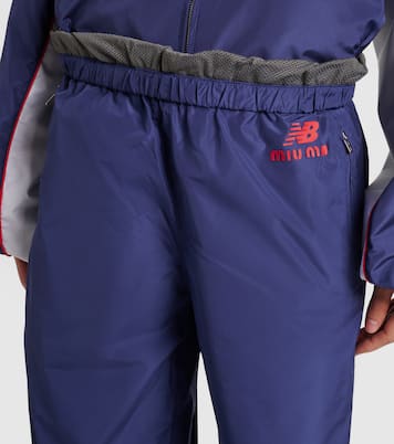 x New Balance pantalones deportivos de popelín | Miu Miu