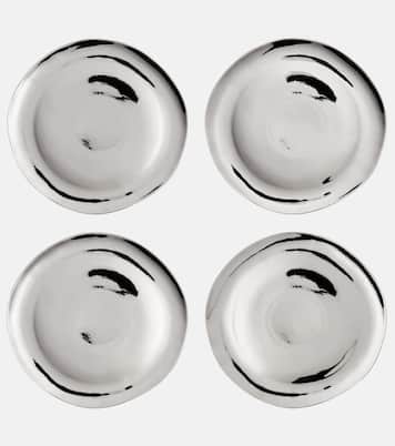 Set of 4 porcelain dinner plates | Bitossi