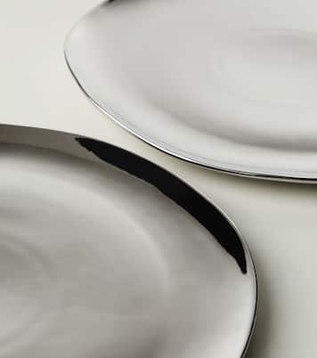 Set of 4 porcelain dinner plates | Bitossi