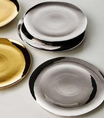 Set of 4 porcelain dinner plates | Bitossi