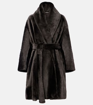 Juno shearling wrap coat | Nour Hammour