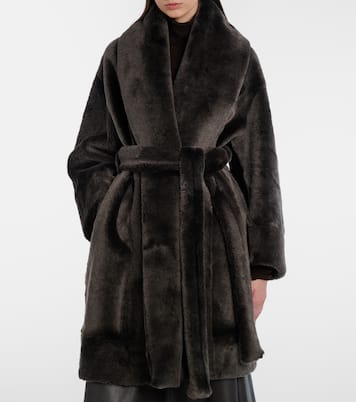 Juno shearling wrap coat | Nour Hammour