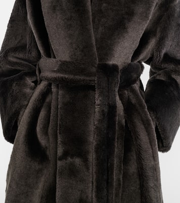 Juno shearling wrap coat | Nour Hammour