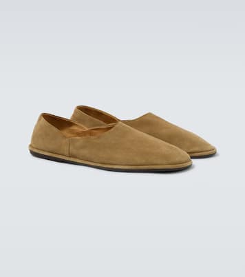 Chaussures slip-on Canal en daim | The Row
