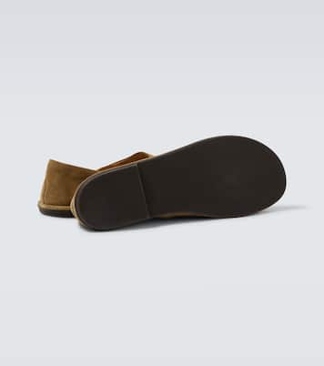 Chaussures slip-on Canal en daim | The Row