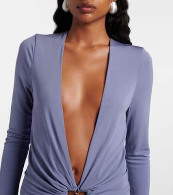 Bezel Quartz embellished maxi dress | Christopher Esber