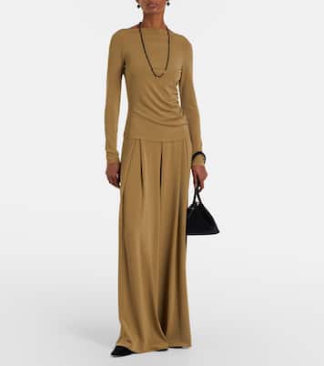 Weite High-Rise-Hose Bermuda | Max Mara