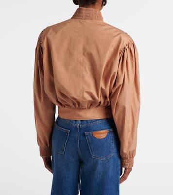 Gathered belted cotton poplin jacket | Chloé