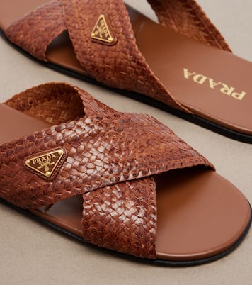 Sandalen aus Leder | Prada