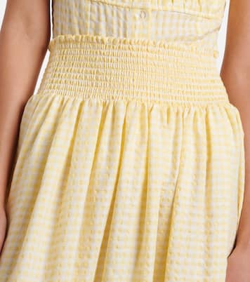 Millie gingham cotton maxi skirt | Montce
