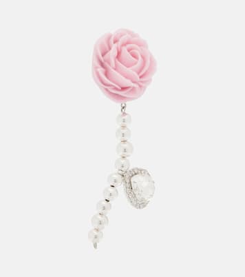 Rose embellished drop earrings | Magda Butrym