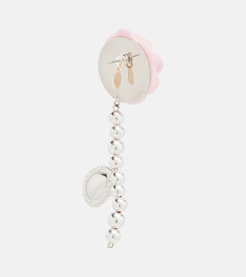 Rose embellished drop earrings | Magda Butrym