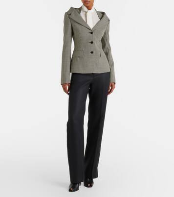 Gingham layered blazer | McQueen