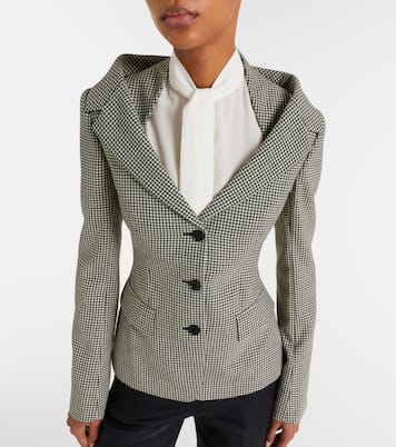 Gingham layered blazer | McQueen