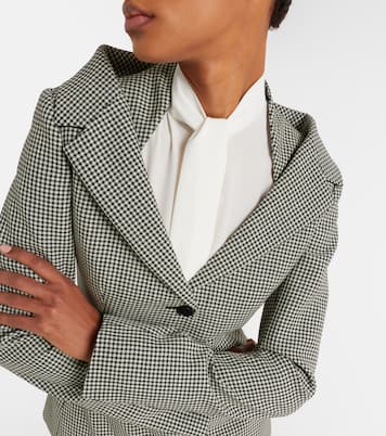 Gingham layered blazer | McQueen