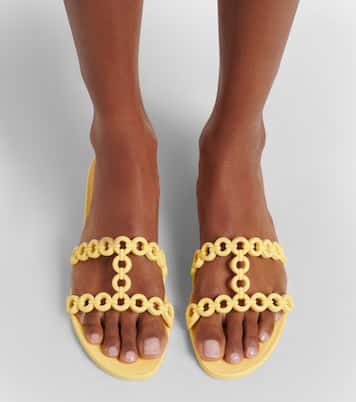 Pantoletten Infinity Chain Jelly | Aquazzura