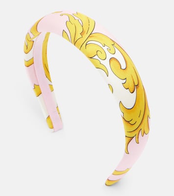 Printed silk headband | Versace