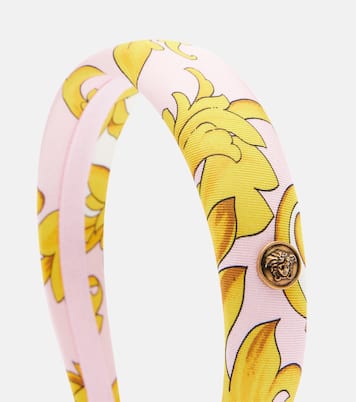 Printed silk headband | Versace