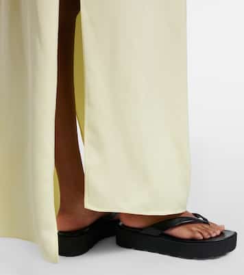 Leather platform thong sandals | Gianvito Rossi