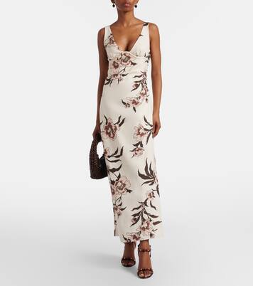 Floral linen maxi dress | SIR