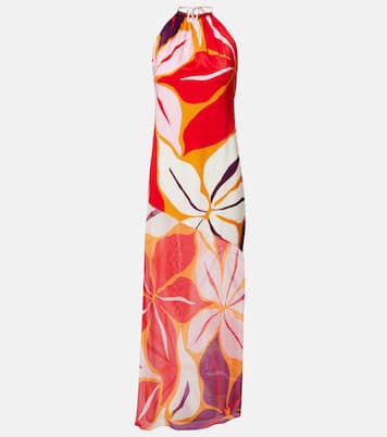 Accasia floral halterneck maxi dress | Cala de la Cruz