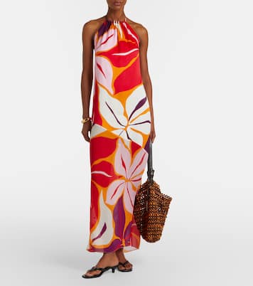 Accasia floral halterneck maxi dress | Cala de la Cruz
